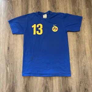 Nike Club America Pavel Pardo Shirt Men’s Sz Small Yellow Blue Soccer Y2K Mexico